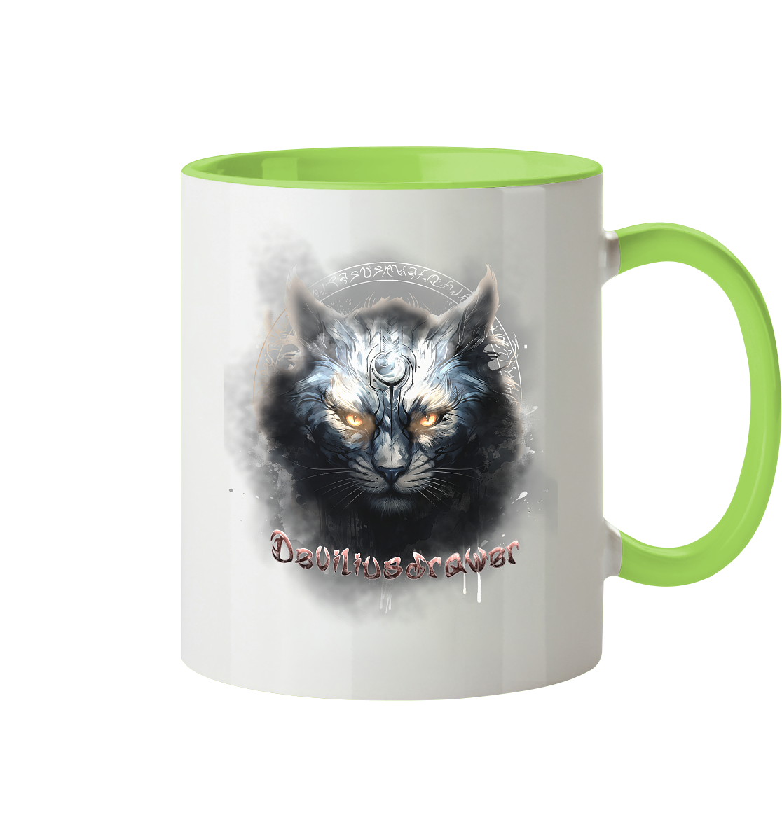 Deviliusdrawer Mysthic Cat - Tasse zweifarbig