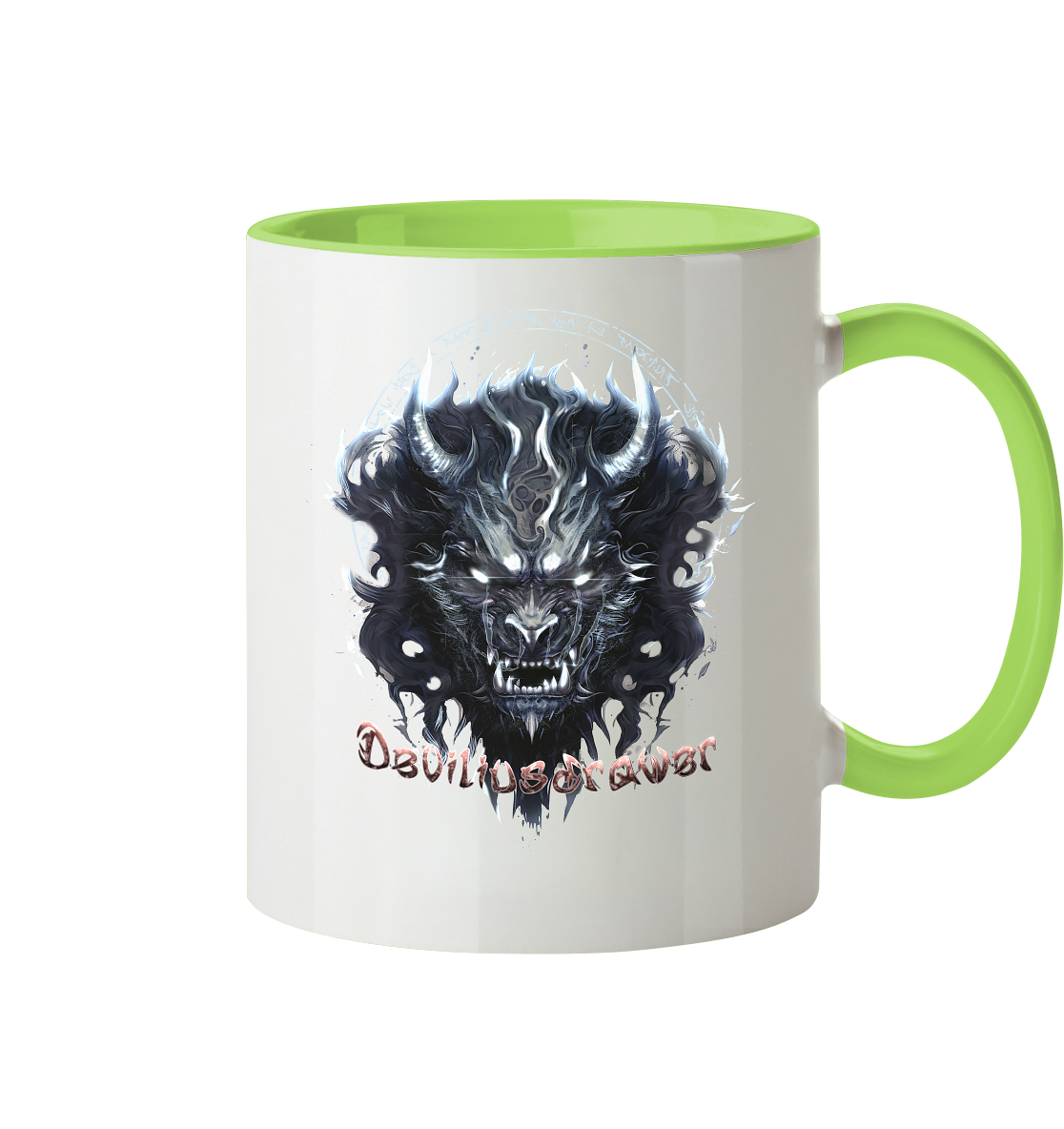 Deviliusdrawer Dark Wolf Mask - Tasse zweifarbig