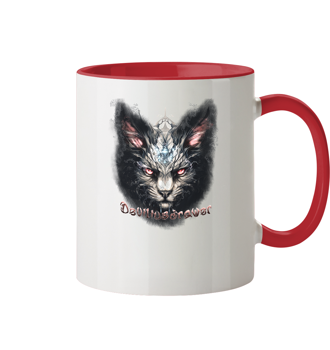 Deviliusdrawer Myshtical Redeyed Cat - Tasse zweifarbig