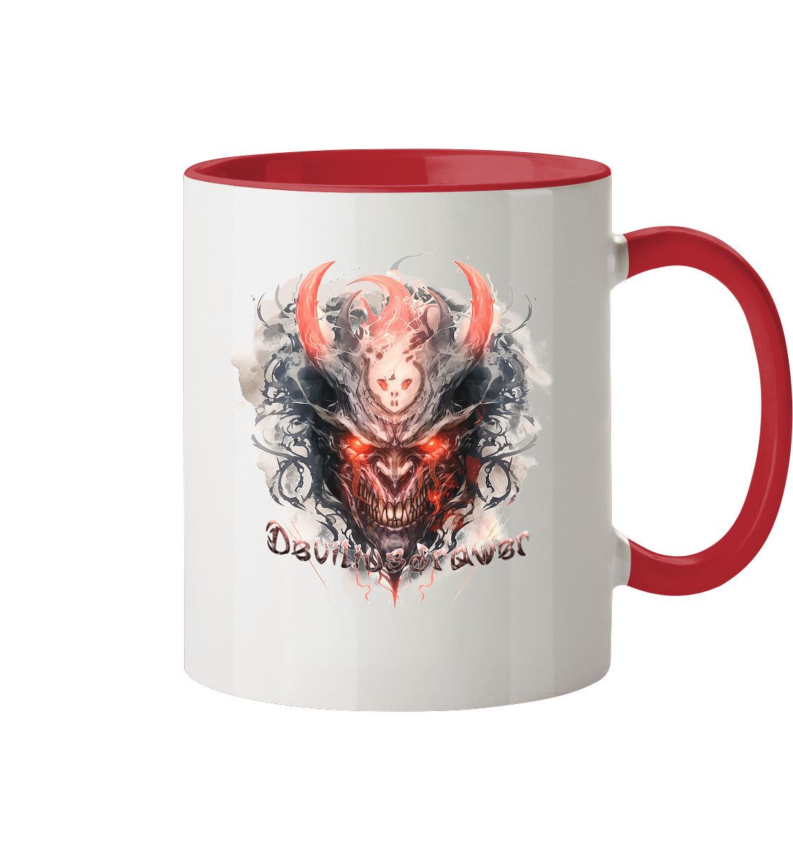 Deviliusdrawer Red Horn Devil - Tasse zweifarbig