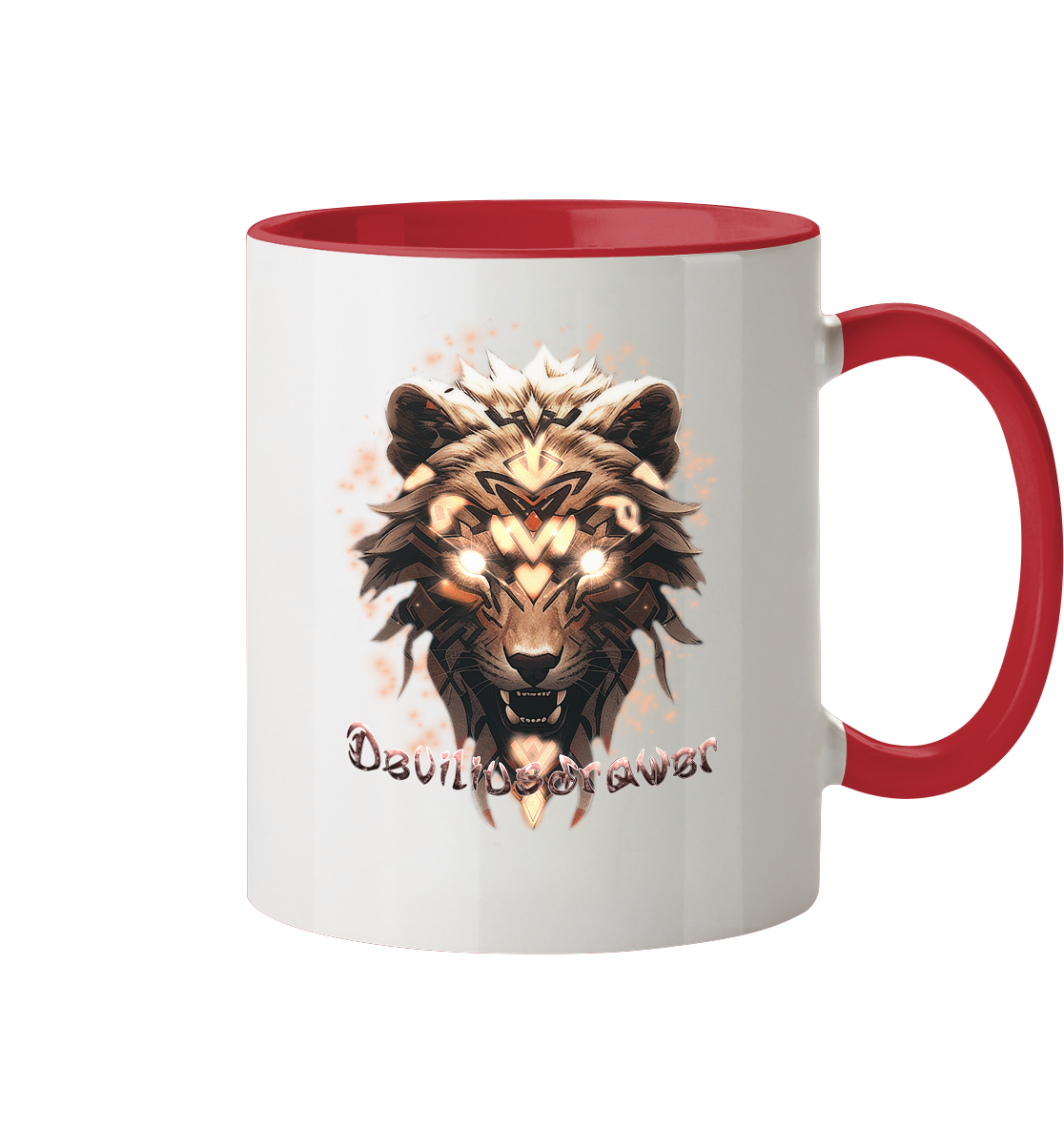 Deviliusdrawer Gold Weartiger - Tasse zweifarbig