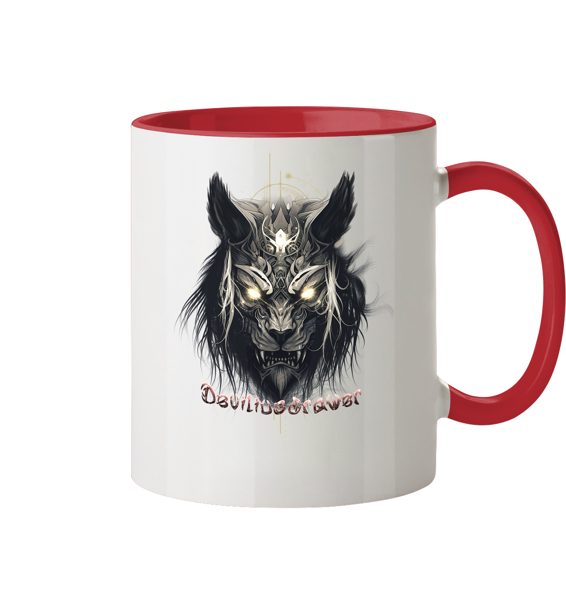 Deviliusdrawer Wolftiger - Tasse zweifarbig