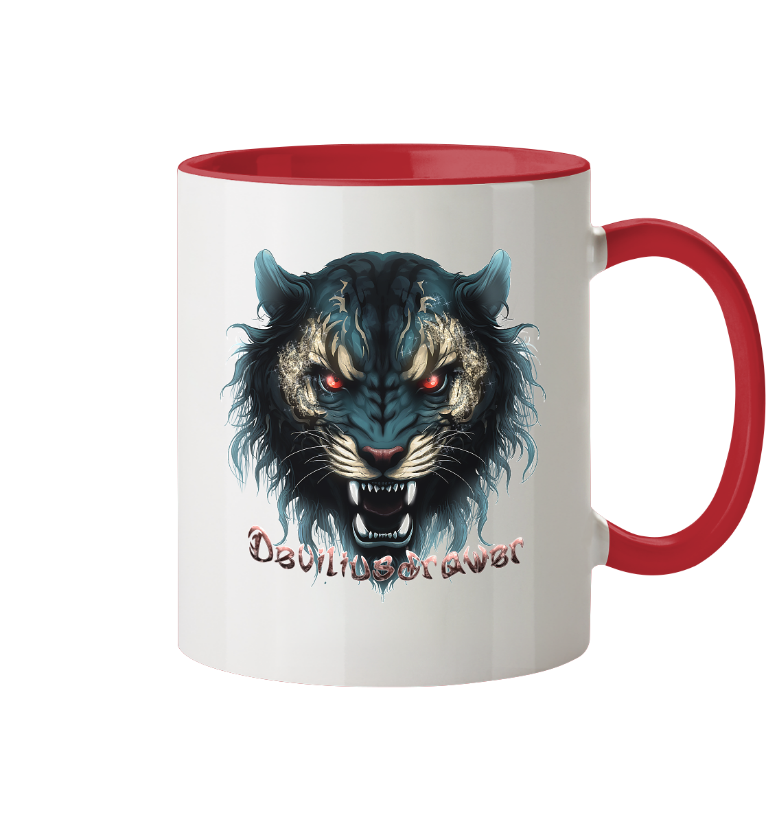 Deviliusdrawer Tigercat - Tasse zweifarbig
