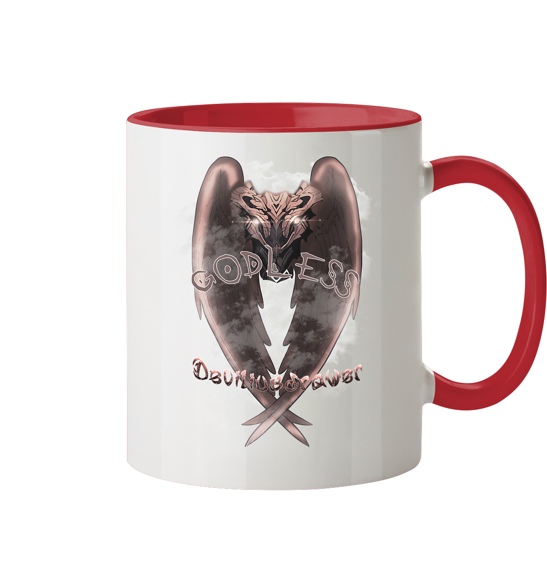 Deviliusdrawer Godless Owl - Tasse zweifarbig