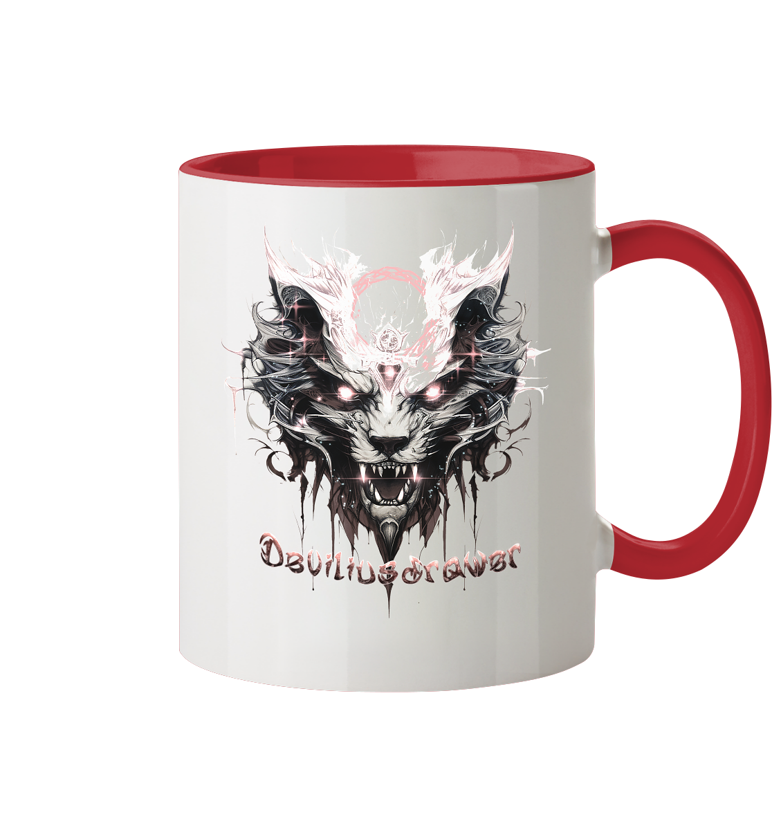 Deviliusdrawer Demonic Glow Cat - Tasse zweifarbig
