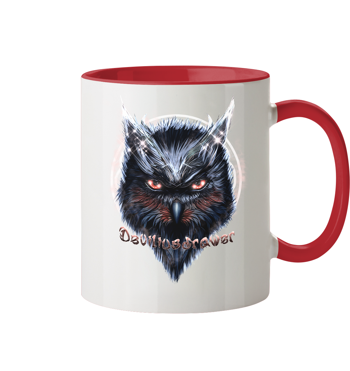 Deviliusdrawer Fire Owl - Tasse zweifarbig