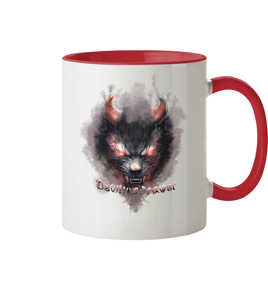 Deviliusdrawer Red Smoked Cat - Tasse zweifarbig