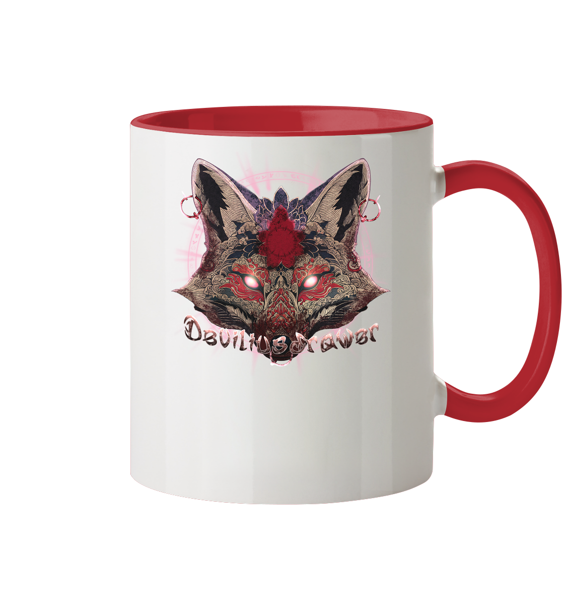 Deviliusdrawer Demon Kitsune - Tasse zweifarbig