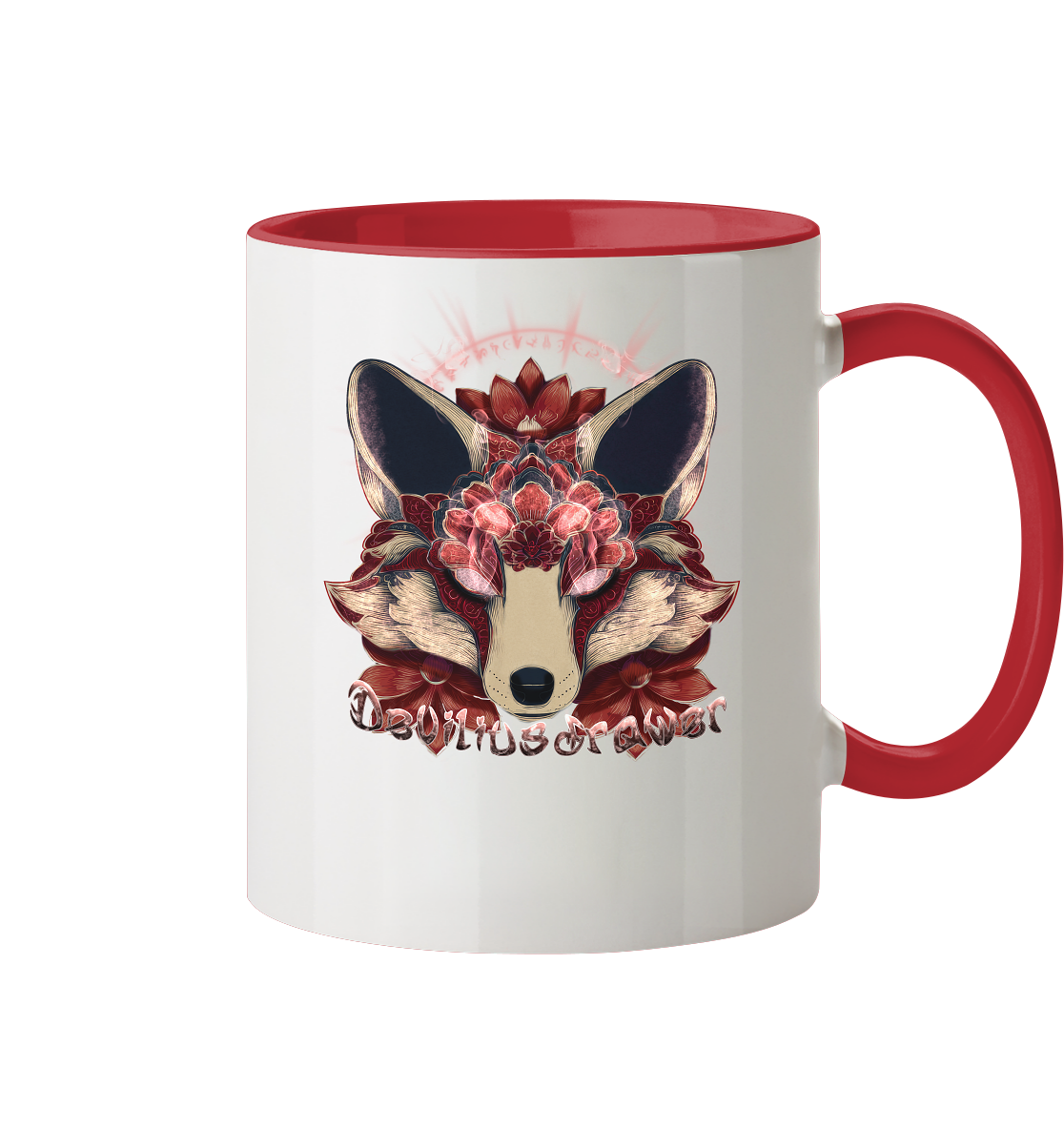 Deviliusdrawer Fire Kitsune - Tasse zweifarbig
