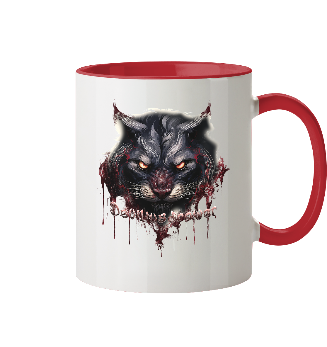 Deviliusdrawer Badass Cat - Tasse zweifarbig