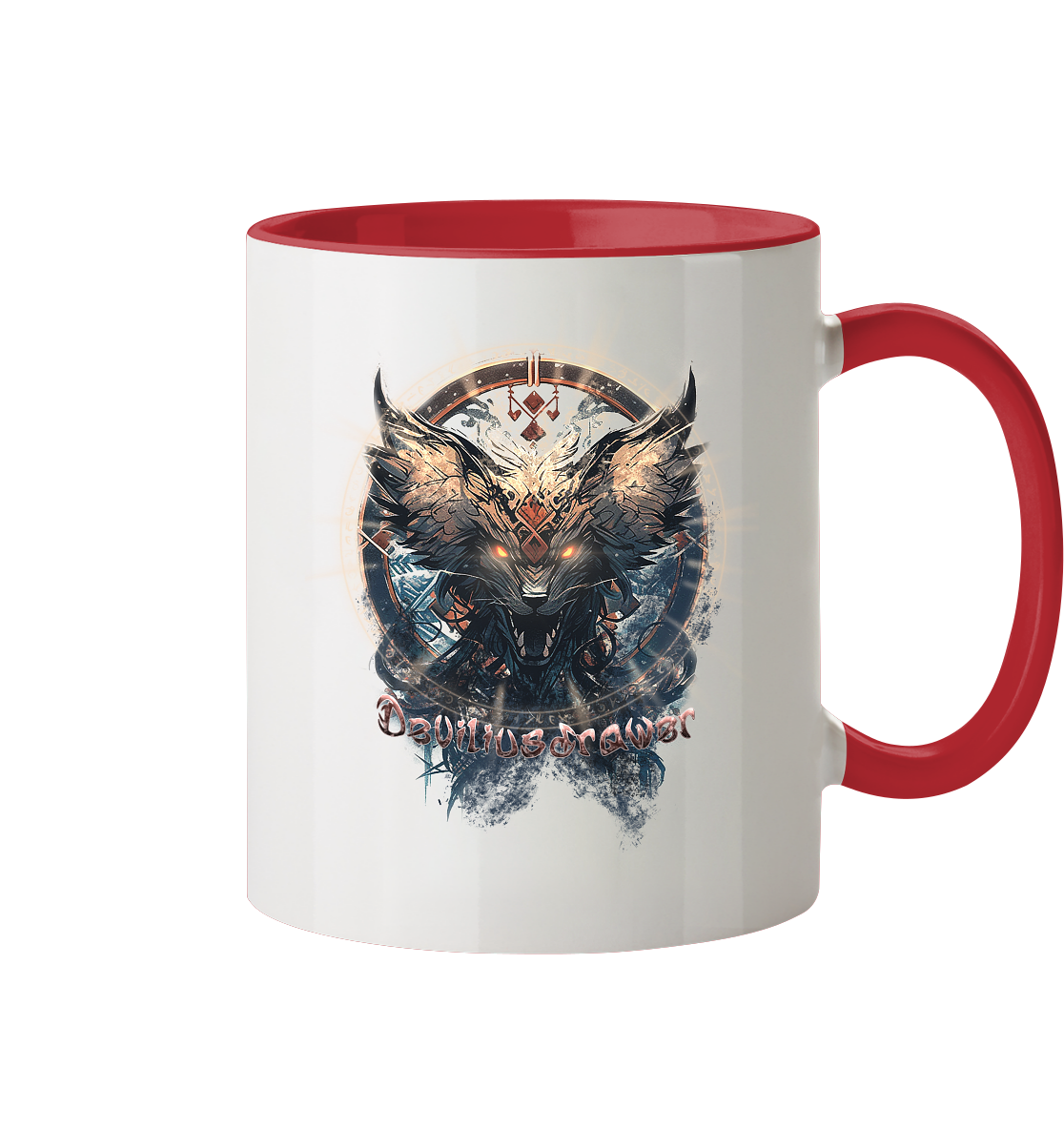Deviliusdrawer Dark Magic Wolf - Tasse zweifarbig
