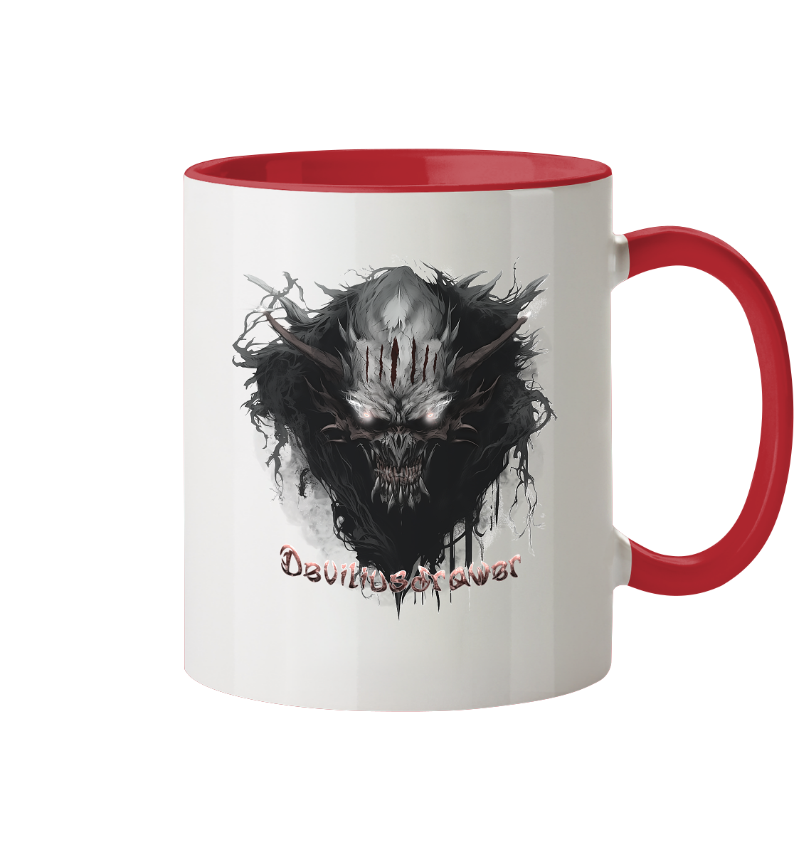 Deviliusdrawer Dark Smoke Demon - Tasse zweifarbig