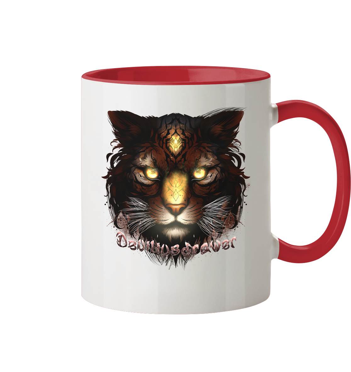Deviliusdrawer Gold Tigercat - Tasse zweifarbig
