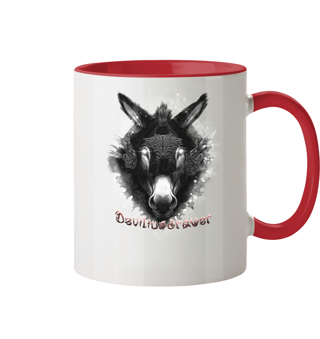 Deviliusdrawer Glowing Donkey - Tasse zweifarbig