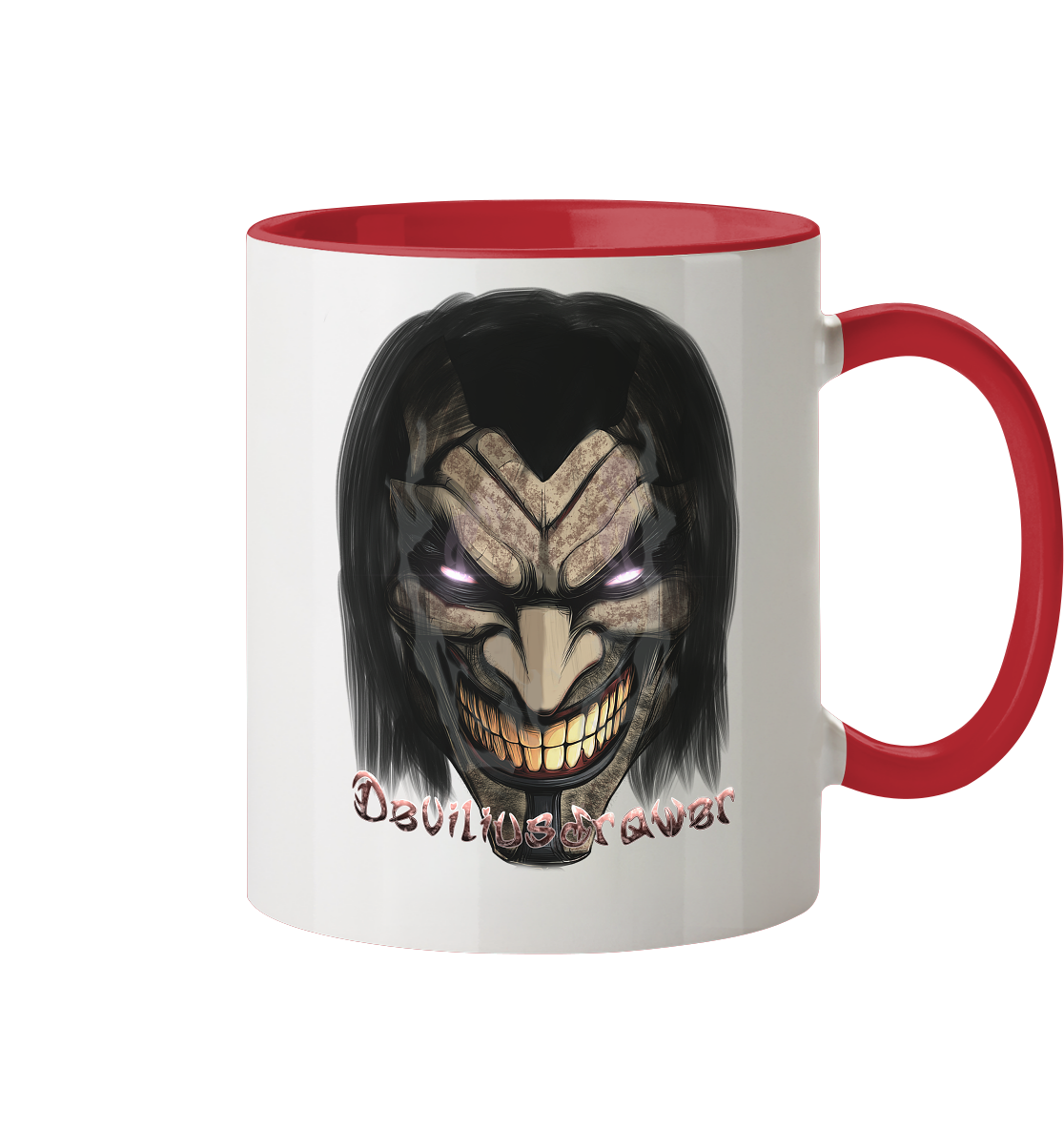 Deviliusdrawer Smiling Devil - Tasse zweifarbig