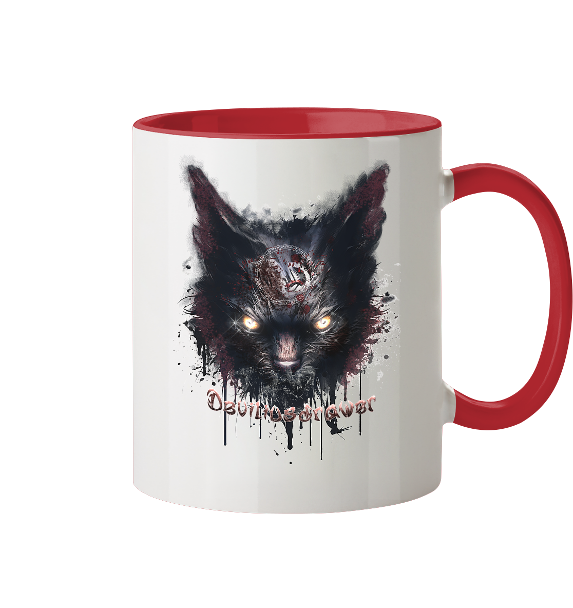 Deviliusdrawer Zombie Cat - Tasse zweifarbig