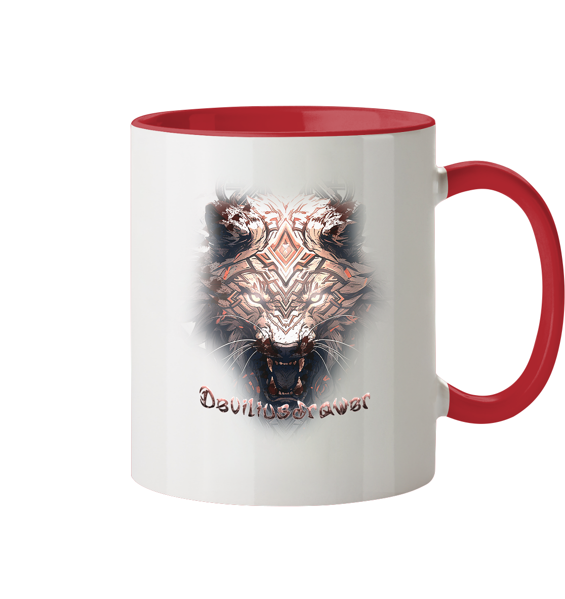 Deviliusdrawer Gold Metal Tiger - Tasse zweifarbig