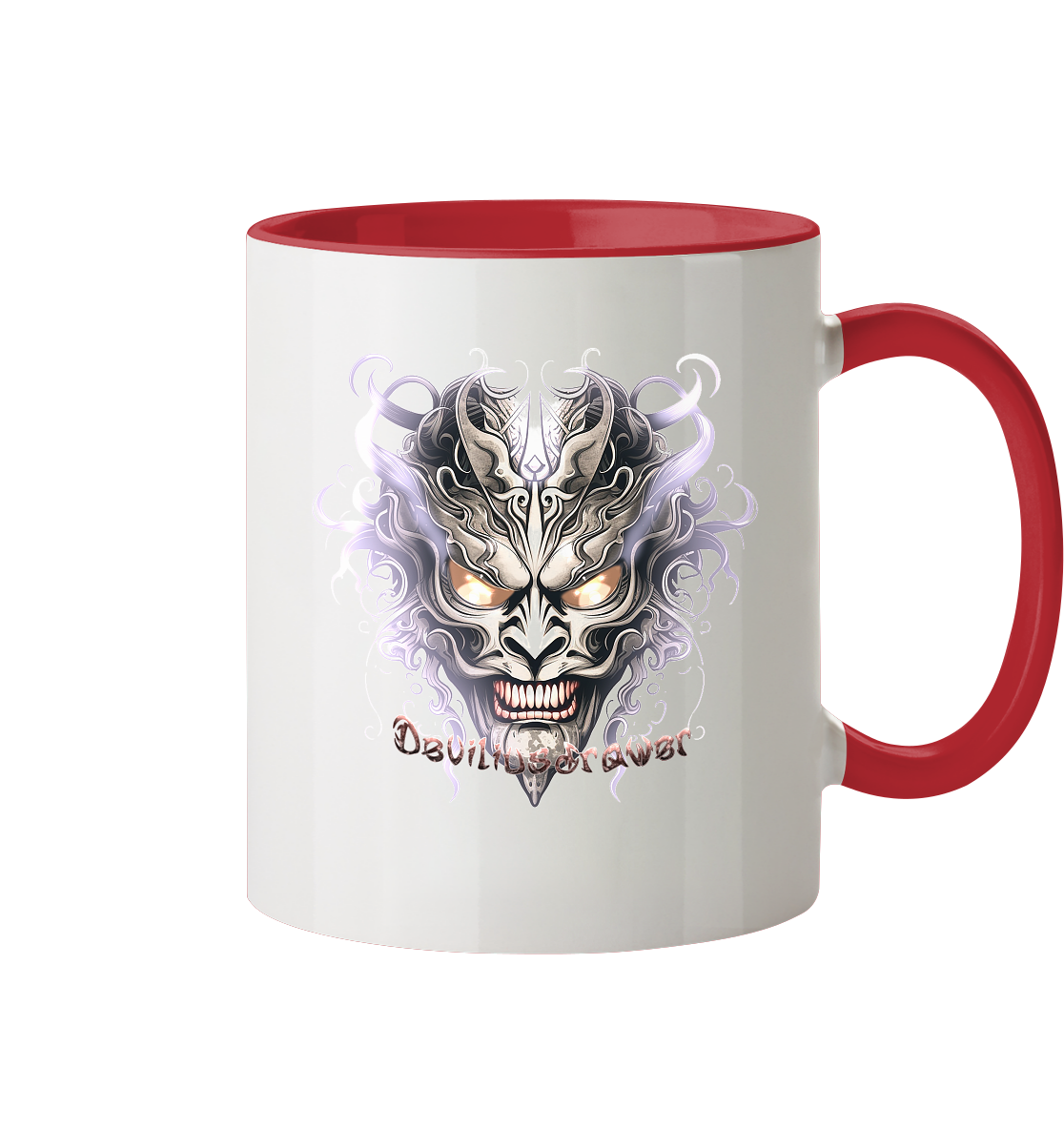 Deviliusdrawer Demon Mask Violet - Tasse zweifarbig