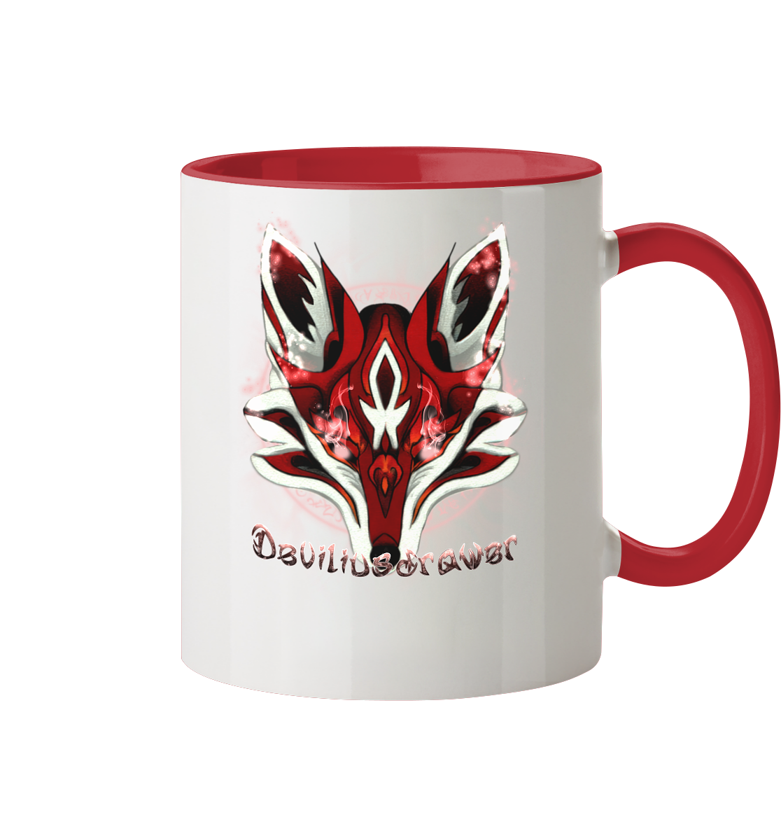 Deviliusdrawer Red Eyed Fox - Tasse zweifarbig