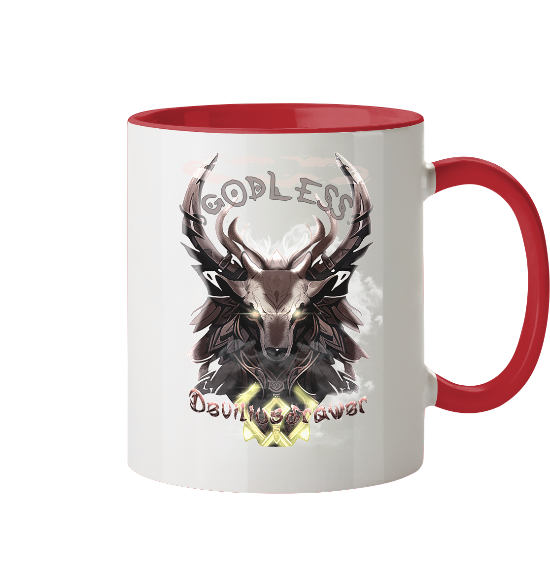 Deviliusdrawer Godless Deer - Tasse zweifarbig