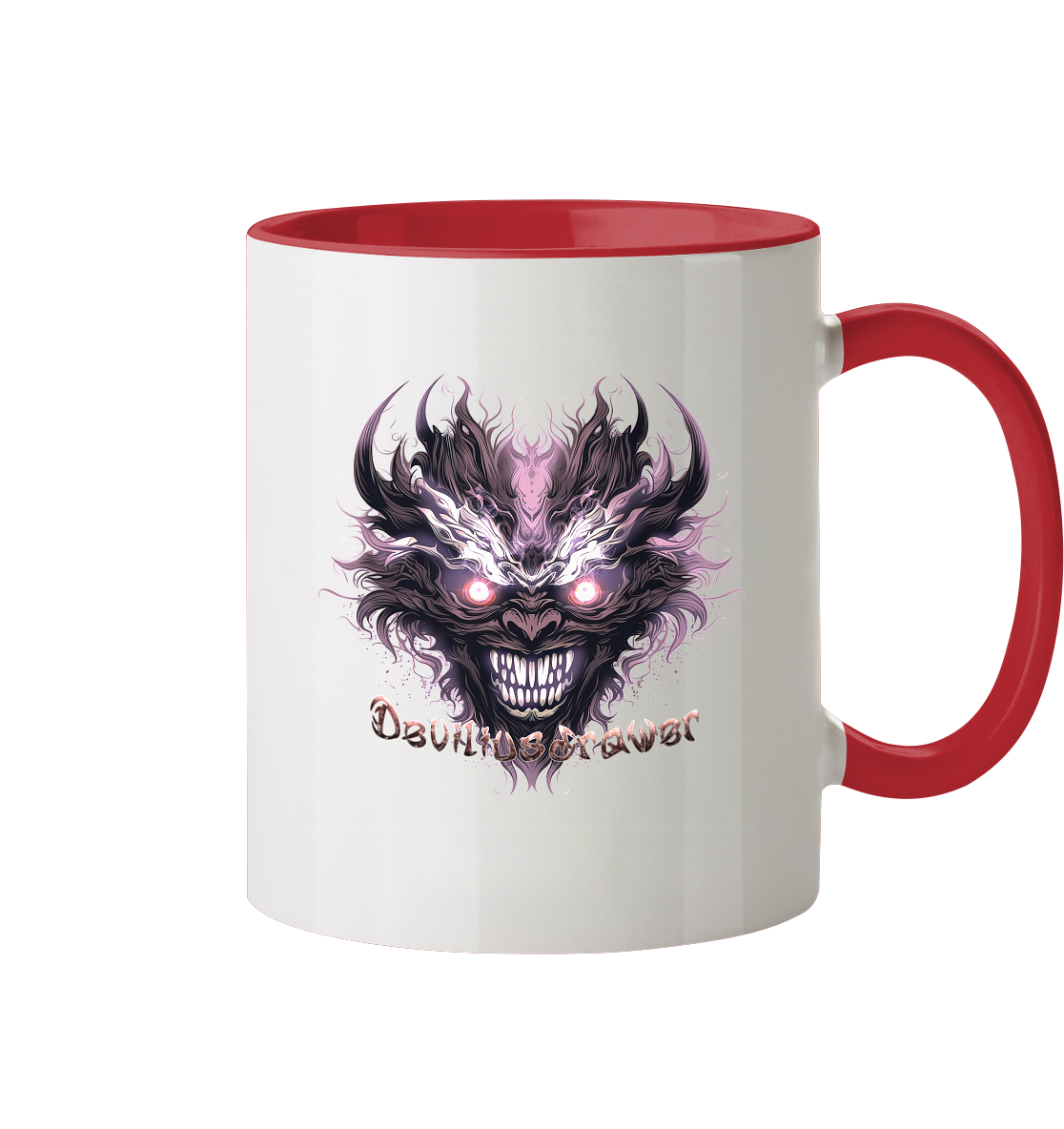Deviliusdrawer Crazy Mask - Tasse zweifarbig