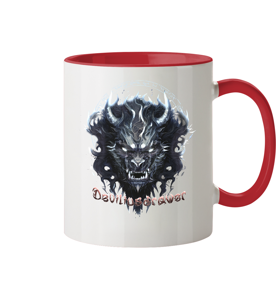 Deviliusdrawer Dark Wolf Mask - Tasse zweifarbig