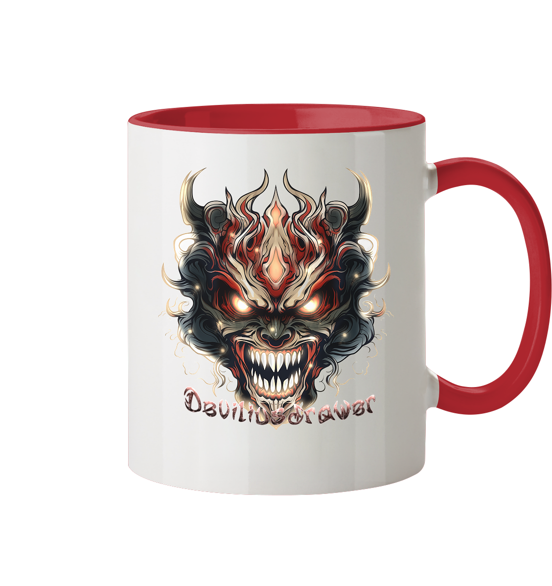 Deviliusdrawer Evil Vamp Mask - Tasse zweifarbig