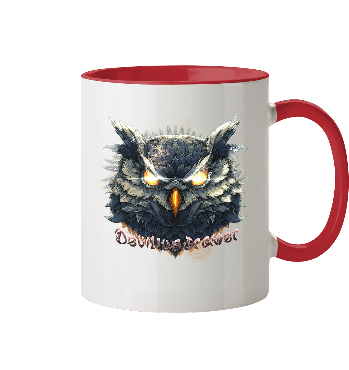 Deviliusdrawer Dark Fire Owl - Tasse zweifarbig