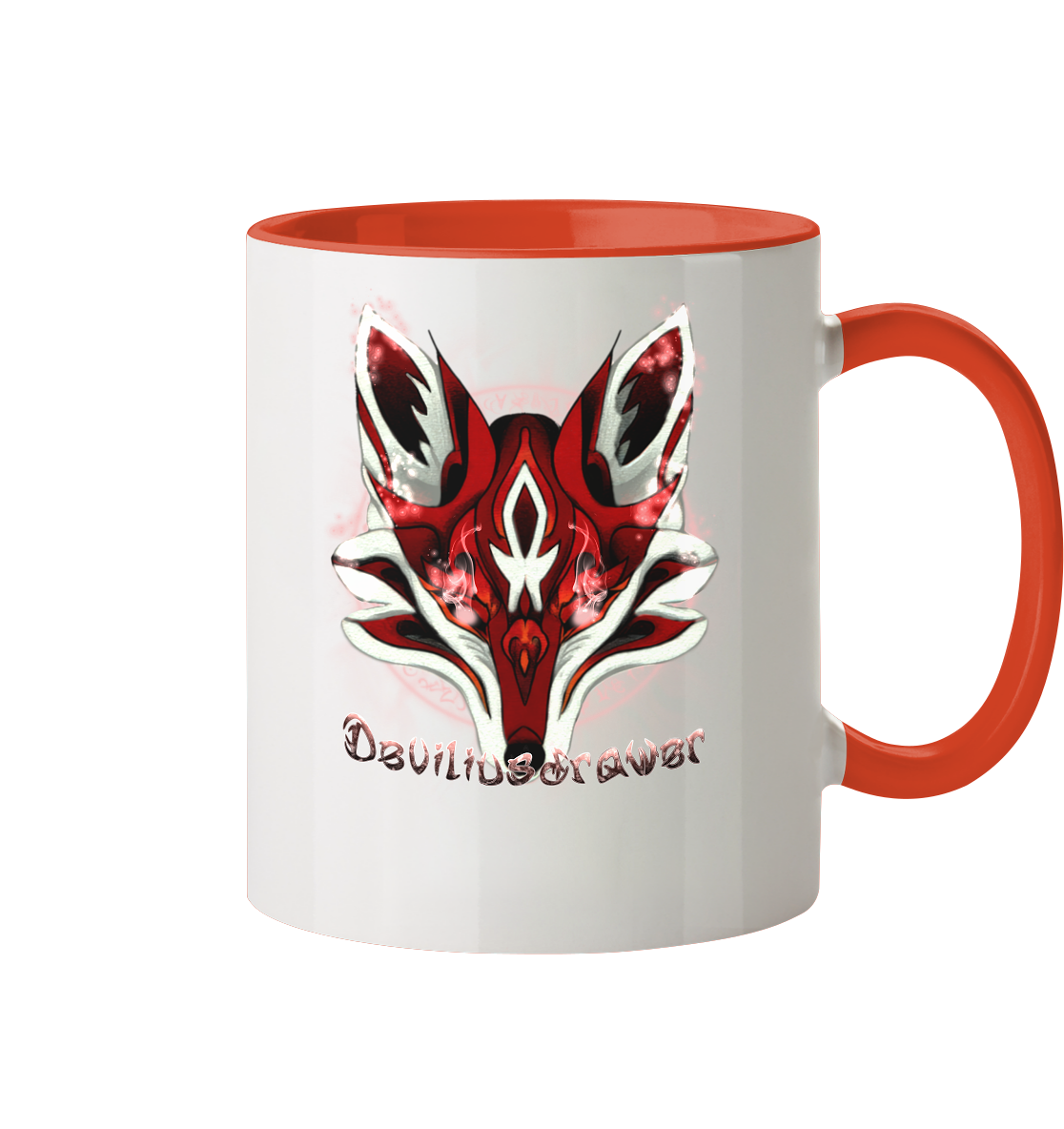 Deviliusdrawer Red Eyed Fox - Tasse zweifarbig