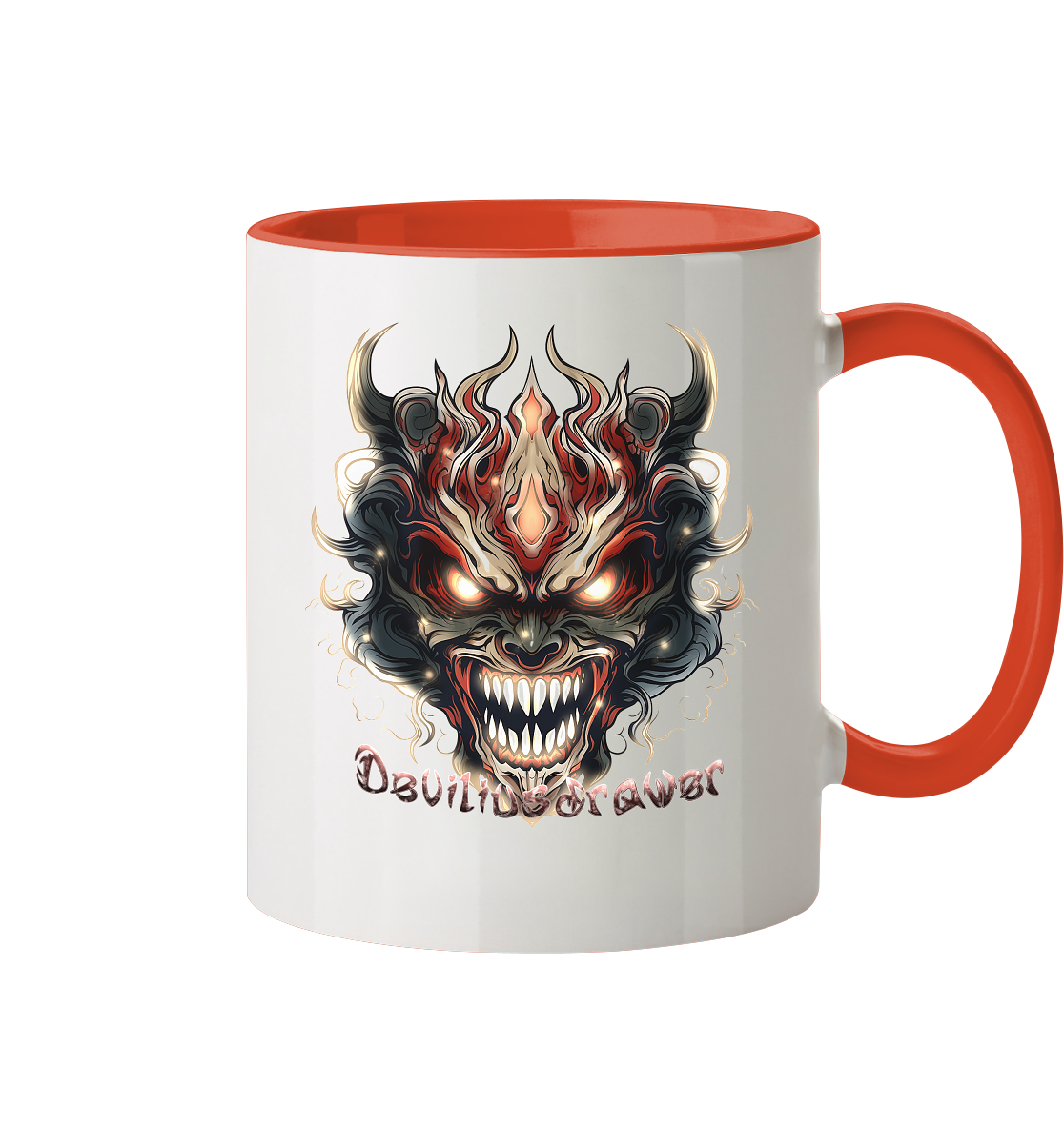 Deviliusdrawer Evil Vamp Mask - Tasse zweifarbig