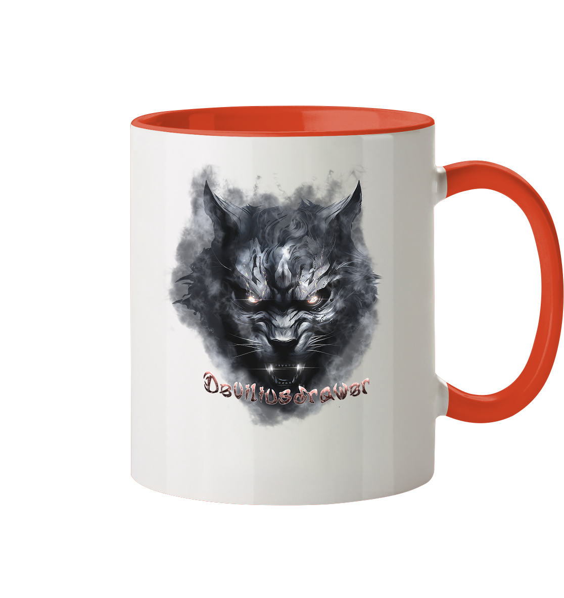 Deviliusdrawer Dark Beast Tiger  - Tasse zweifarbig
