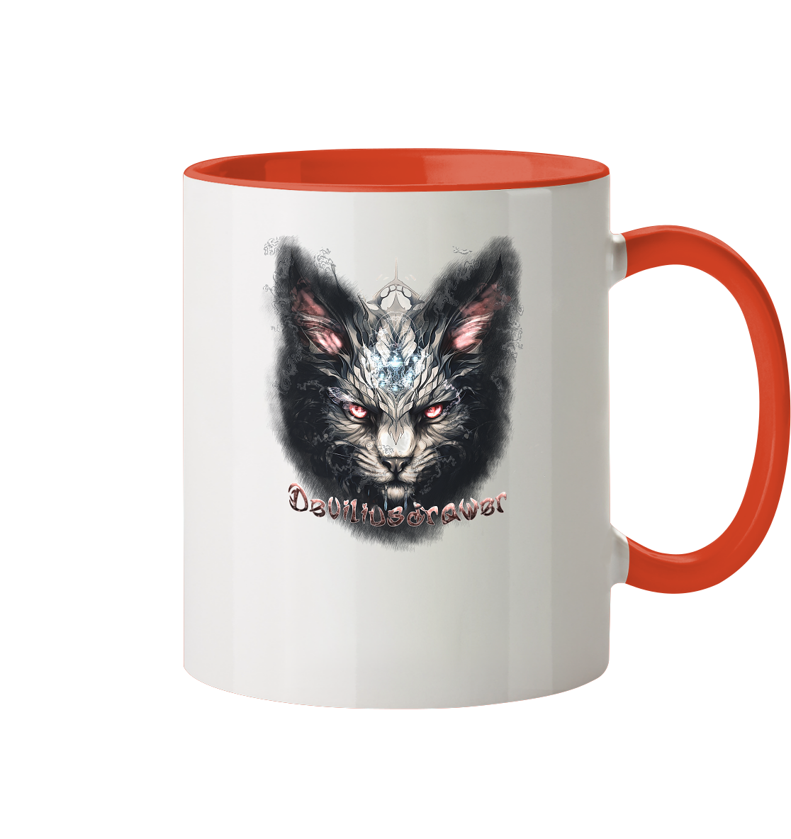 Deviliusdrawer Myshtical Redeyed Cat - Tasse zweifarbig