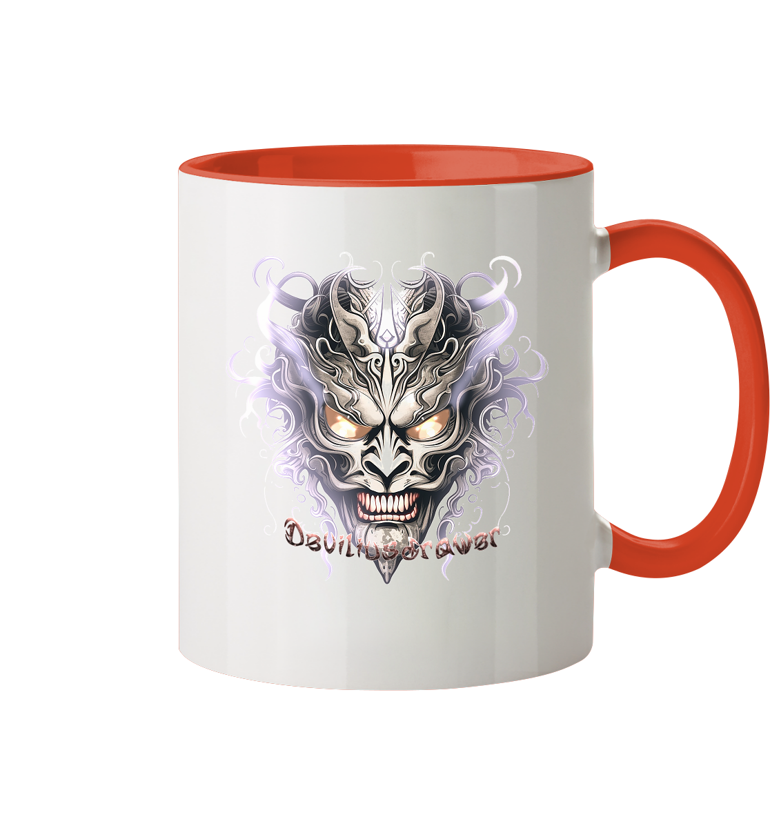 Deviliusdrawer Demon Mask Violet - Tasse zweifarbig
