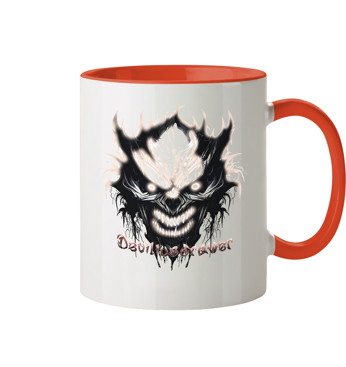 Deviliusdrawer Crazy Glow Devil - Tasse zweifarbig
