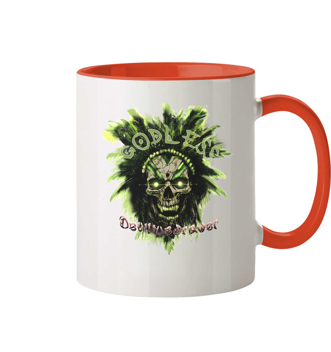 Deviliusdrawer Godless Skull - Tasse zweifarbig