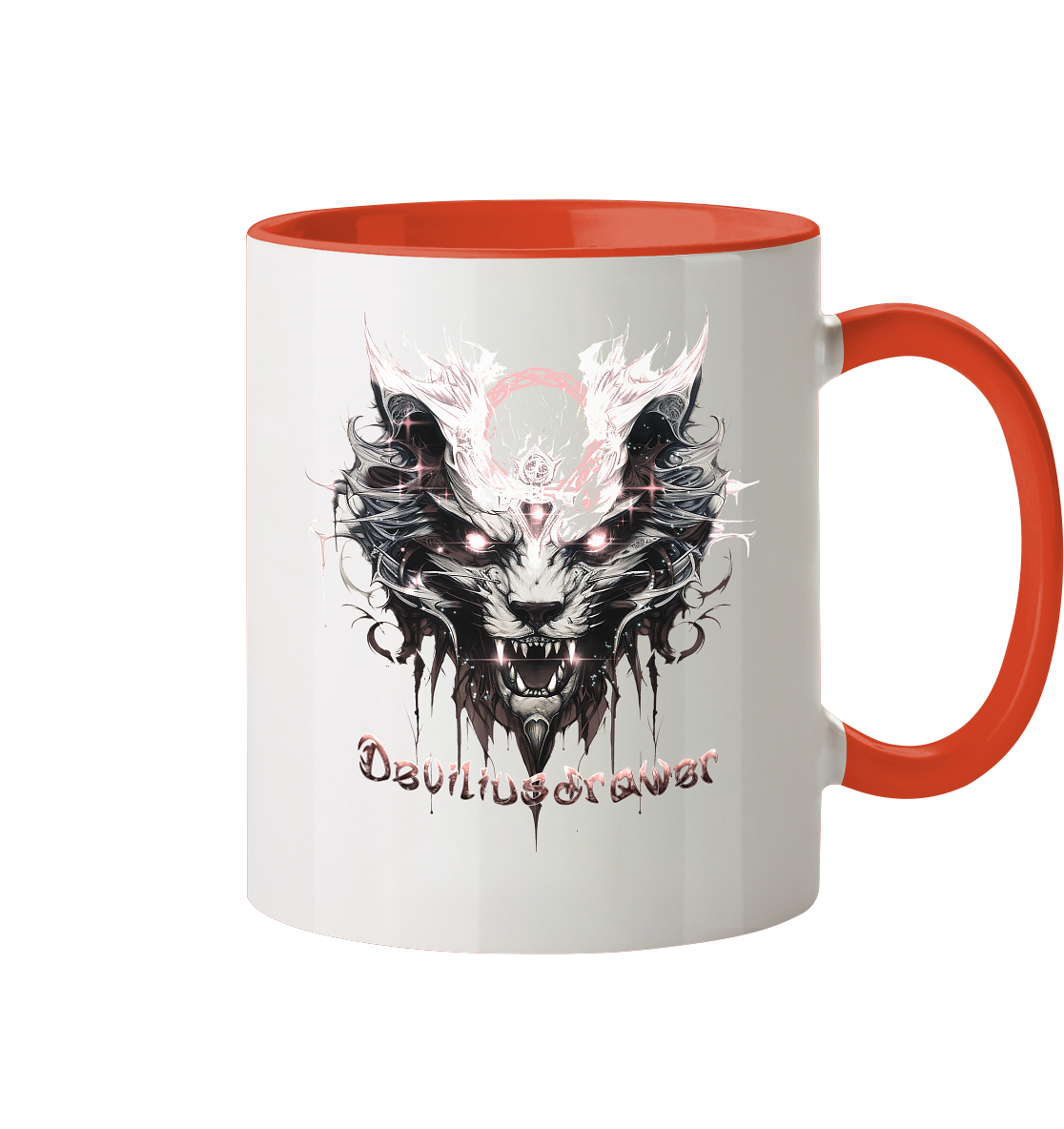 Deviliusdrawer Demonic Glow Cat - Tasse zweifarbig