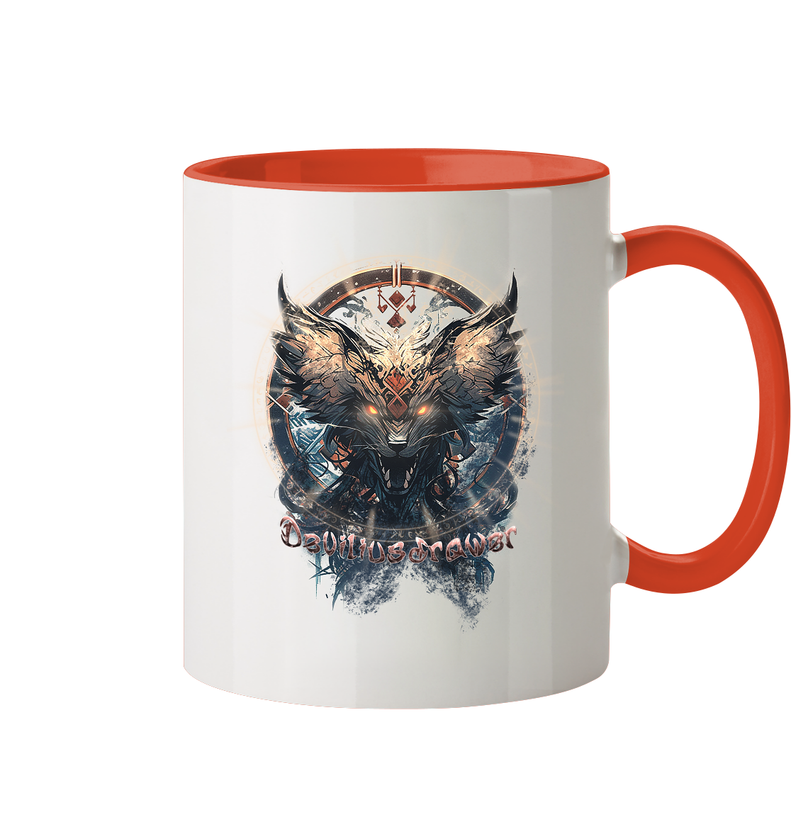 Deviliusdrawer Dark Magic Wolf - Tasse zweifarbig