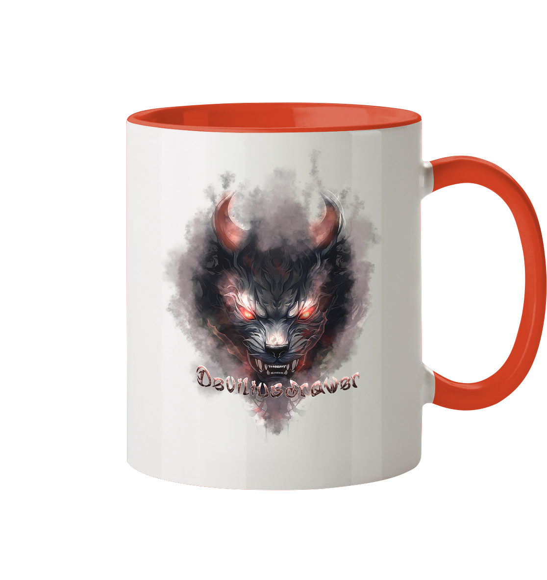 Deviliusdrawer Red Smoked Cat - Tasse zweifarbig