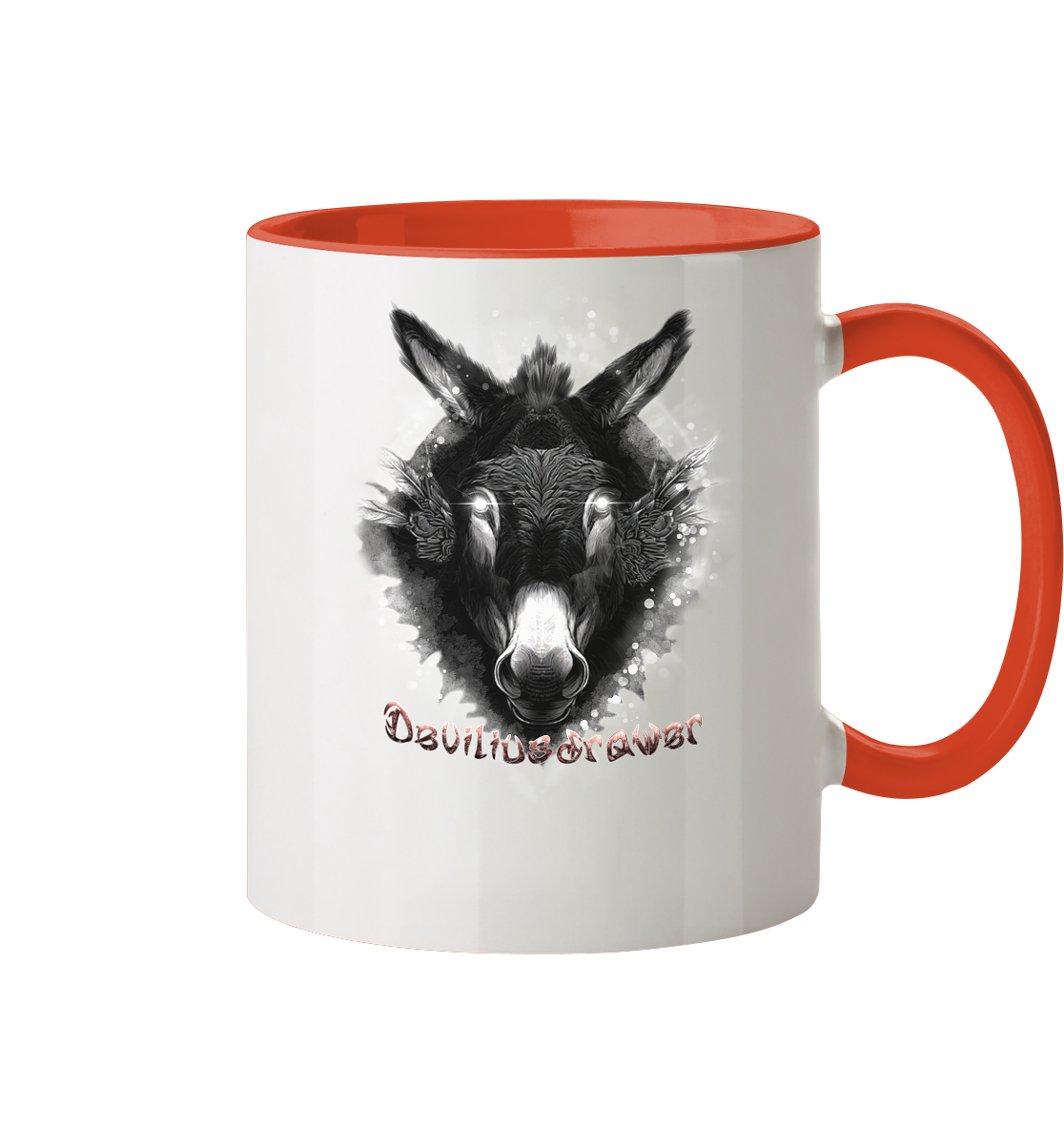 Deviliusdrawer Glowing Donkey - Tasse zweifarbig