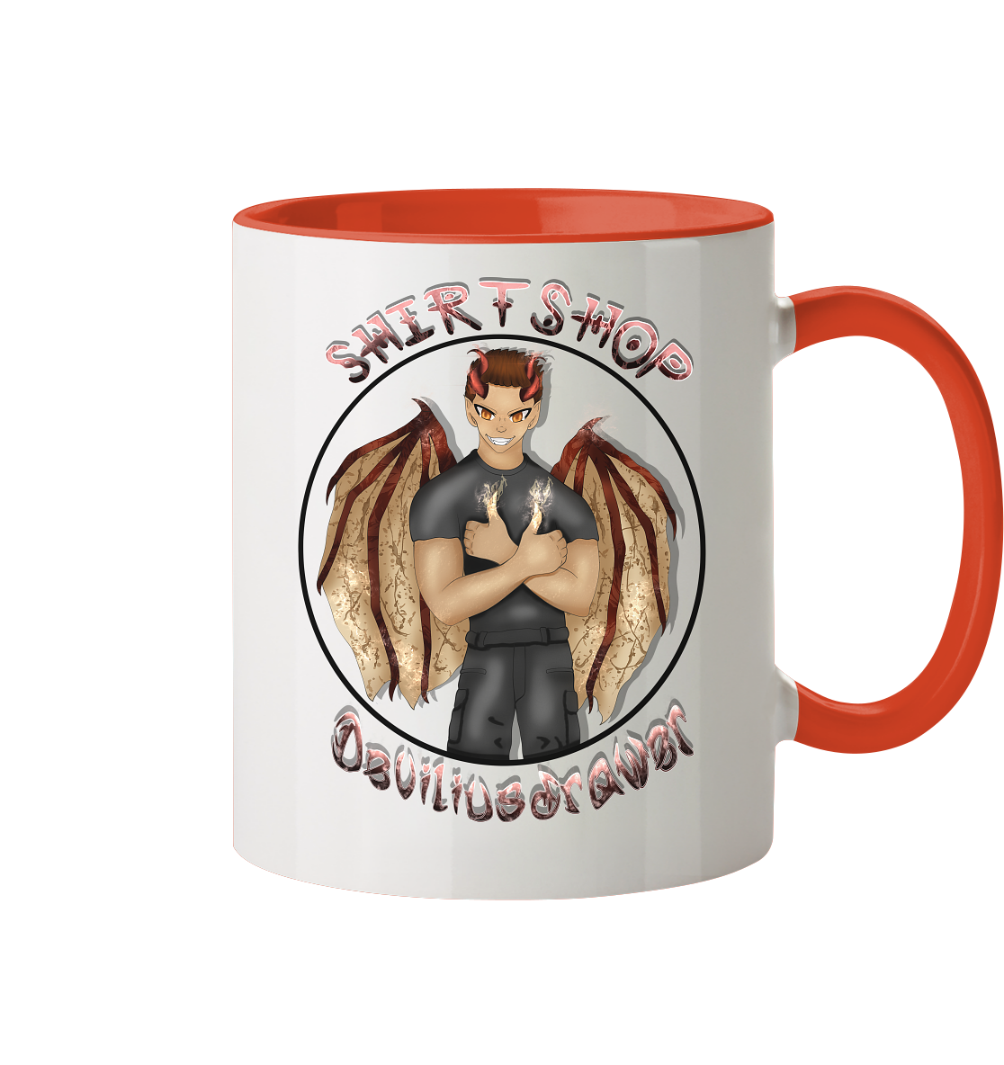 Deviliusdrawer Devilshop - Tasse zweifarbig