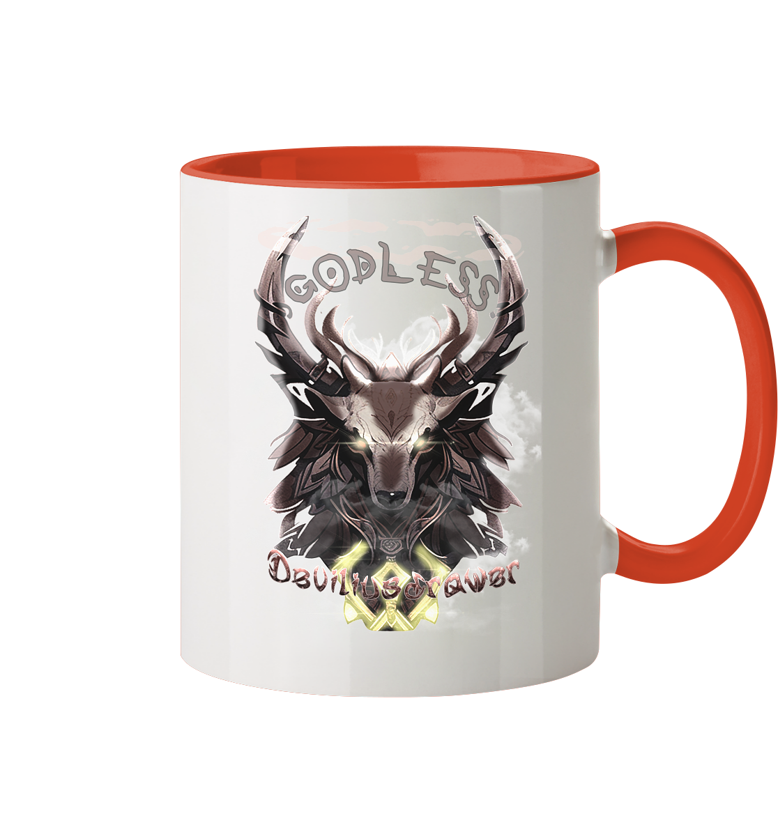 Deviliusdrawer Godless Deer - Tasse zweifarbig