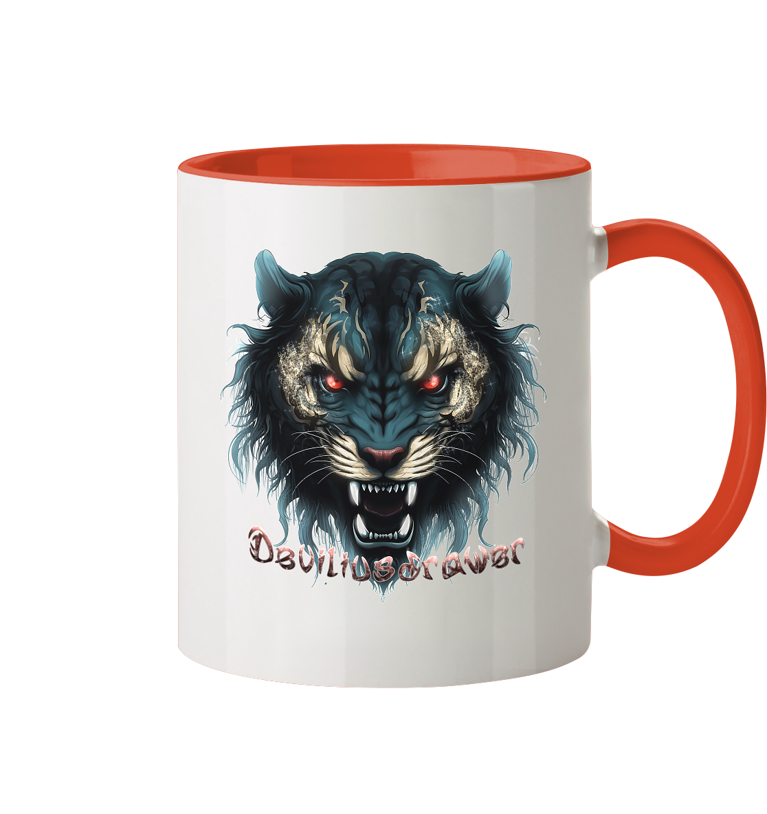 Deviliusdrawer Tigercat - Tasse zweifarbig