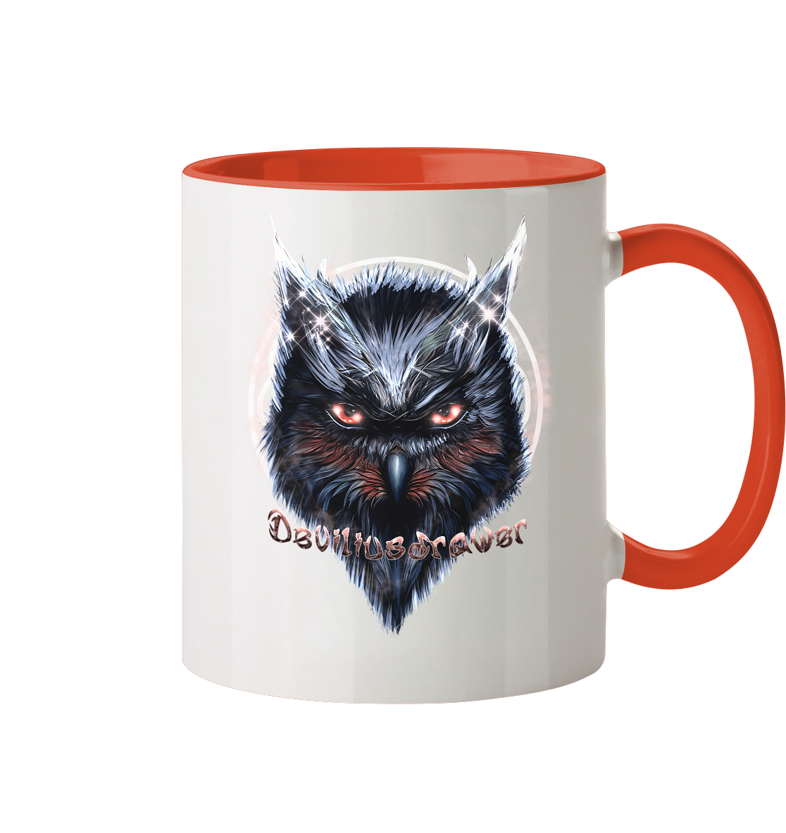 Deviliusdrawer Fire Owl - Tasse zweifarbig