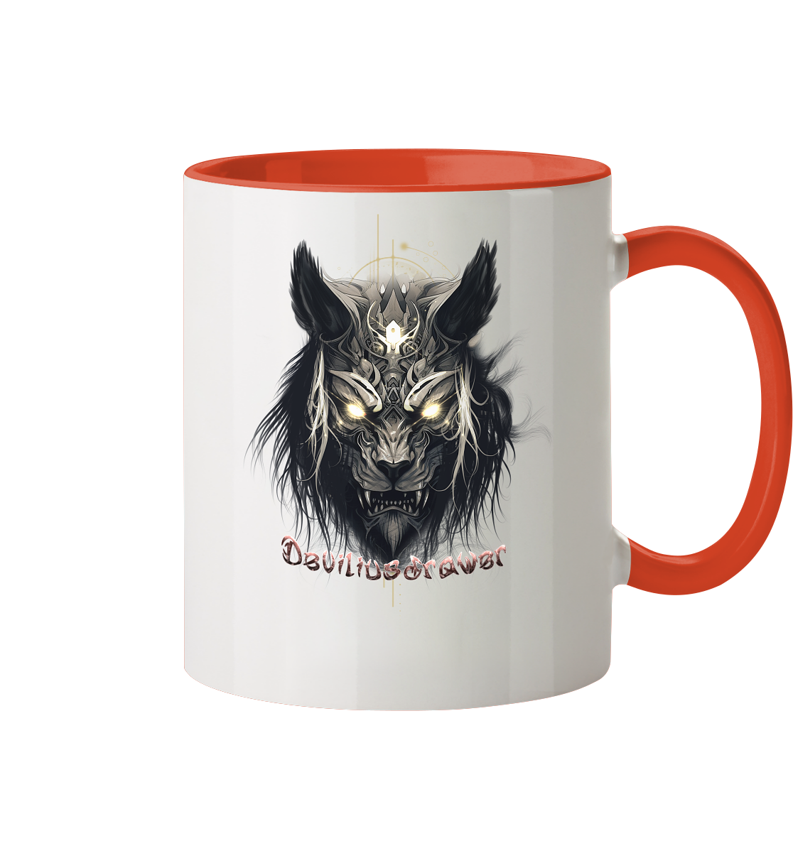 Deviliusdrawer Wolftiger - Tasse zweifarbig