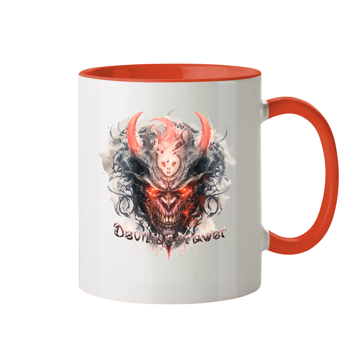 Deviliusdrawer Red Horn Devil - Tasse zweifarbig