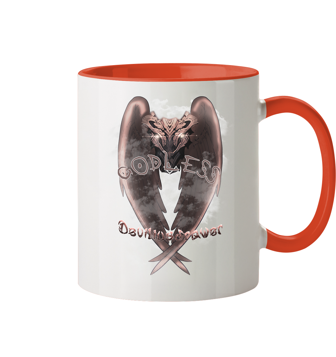 Deviliusdrawer Godless Owl - Tasse zweifarbig