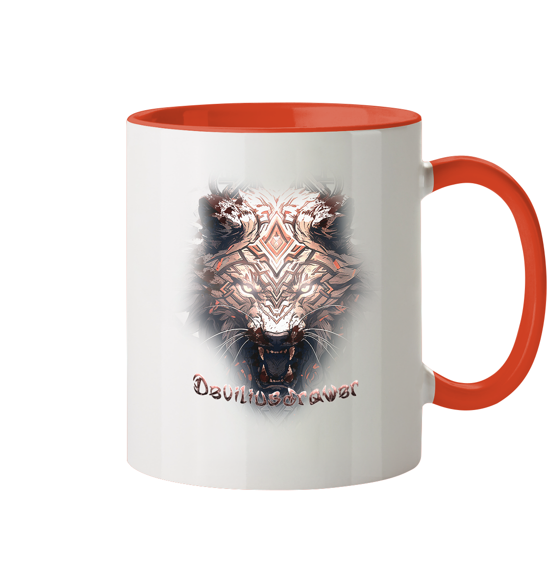 Deviliusdrawer Gold Metal Tiger - Tasse zweifarbig