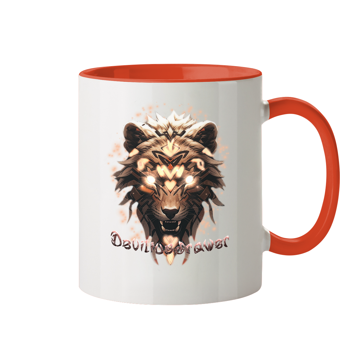 Deviliusdrawer Gold Weartiger - Tasse zweifarbig