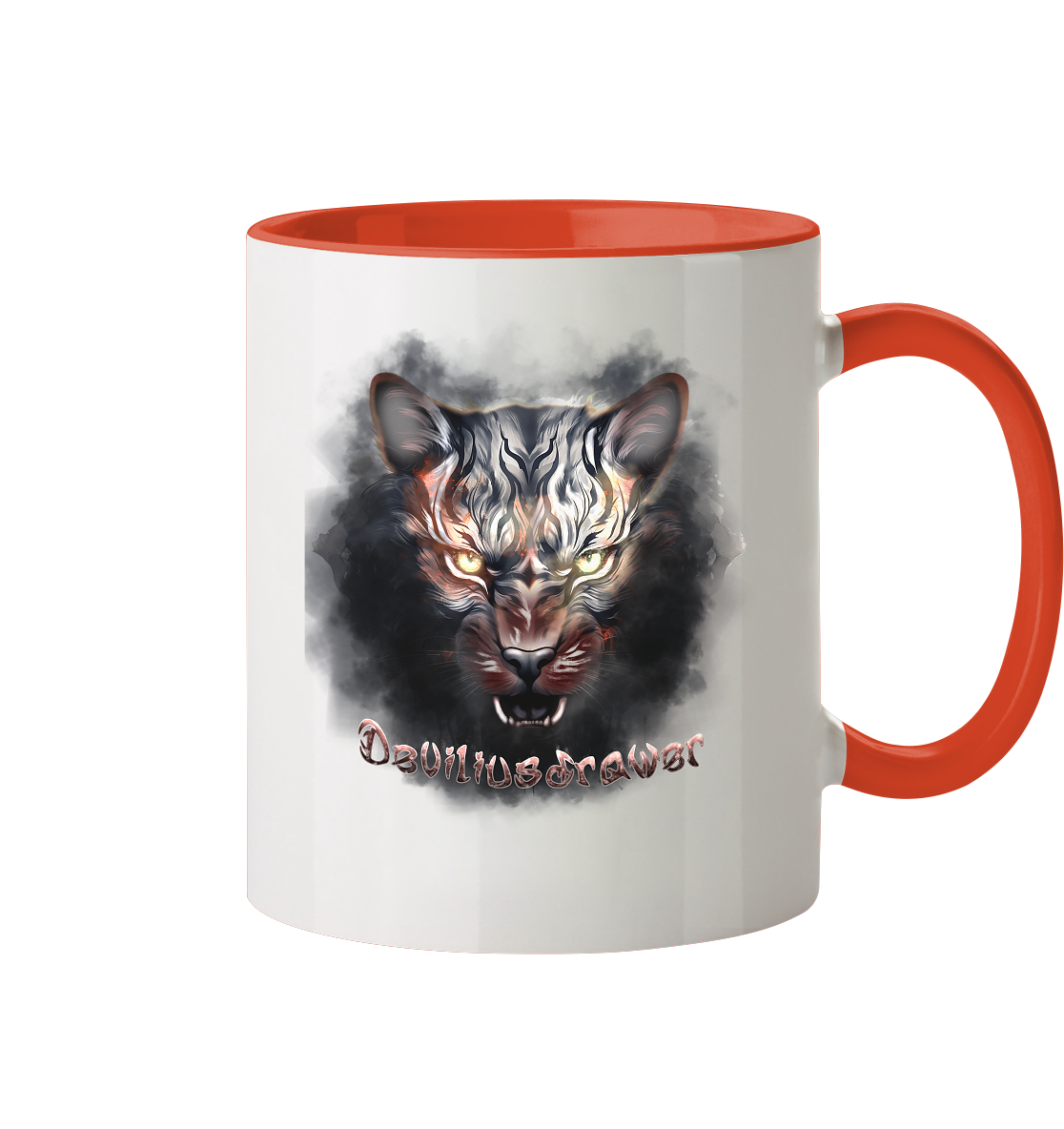 Deviliusdrawer Smoke Tiger - Tasse zweifarbig