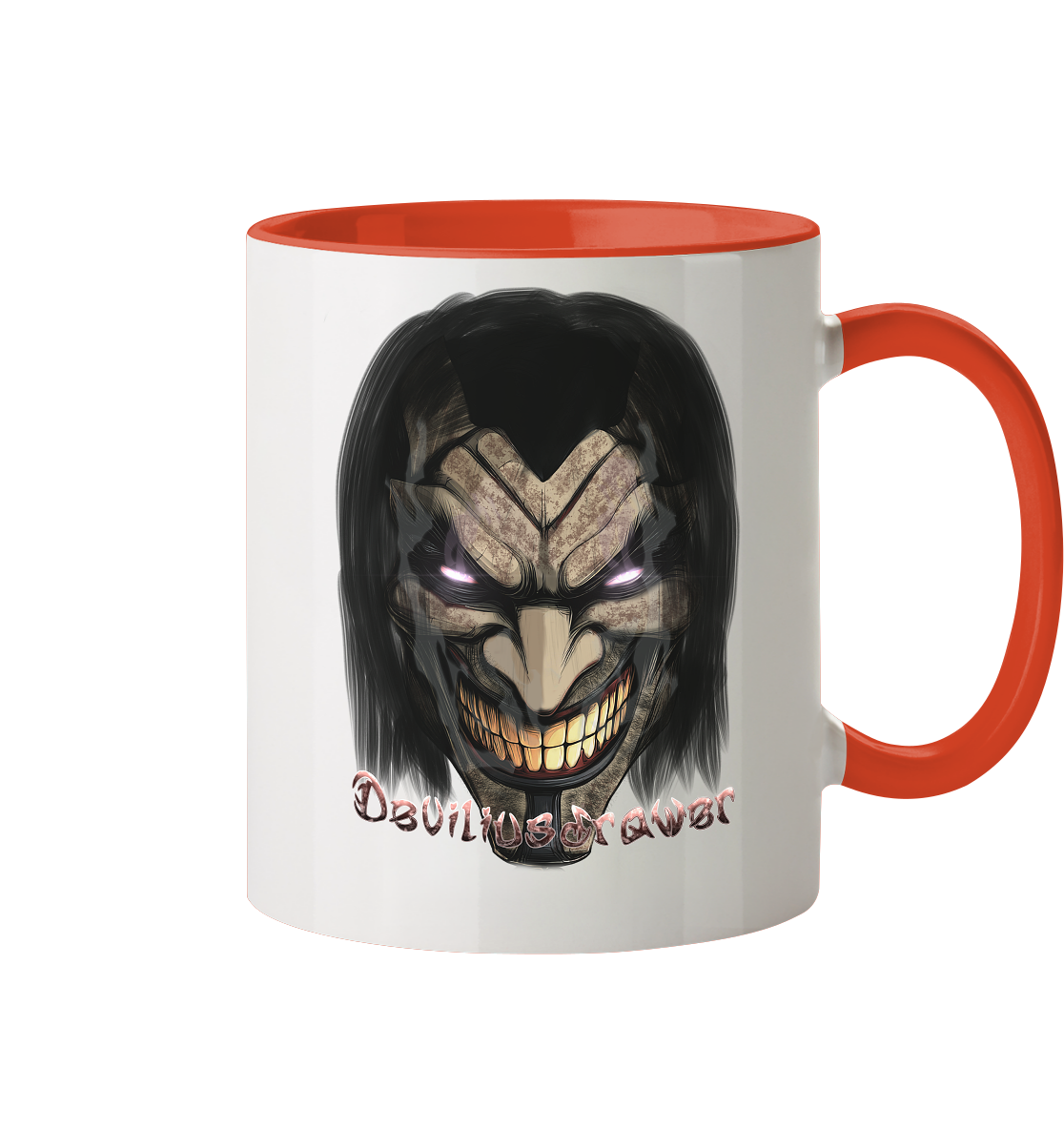 Deviliusdrawer Smiling Devil - Tasse zweifarbig